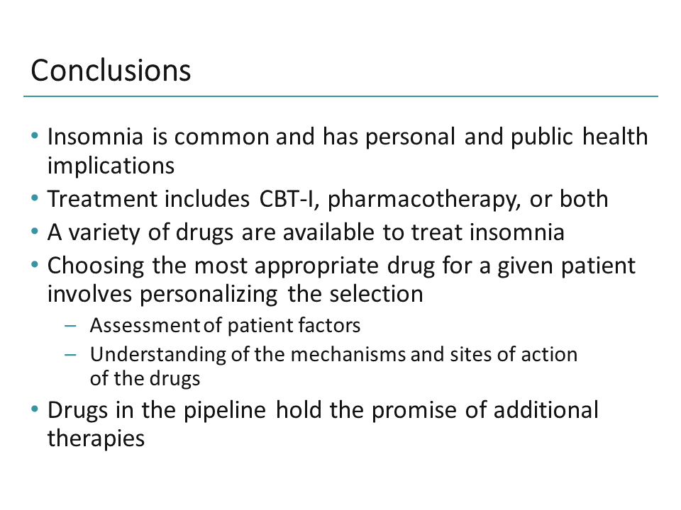 Rational Pharmacotherapy Selection For Insomnia Balancing Efficacy And Safety