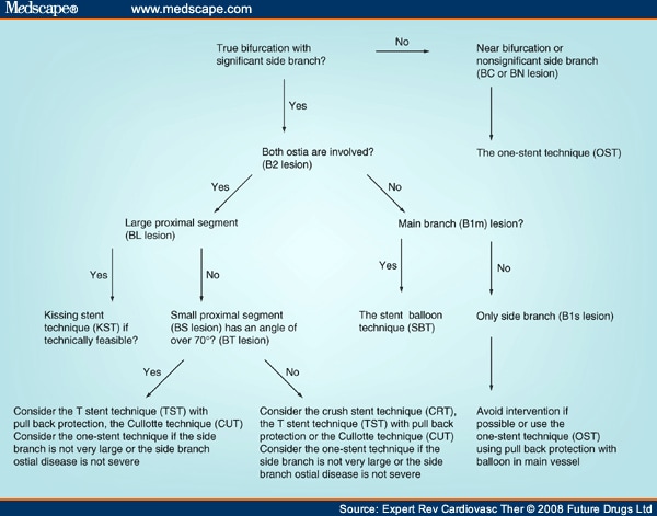 Coronary Artery Bifurcation Lesion Classifications, Techniques ...