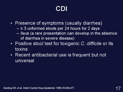 Clostridium difficile Infection in Long-Term Care: Tailored Approaches ...