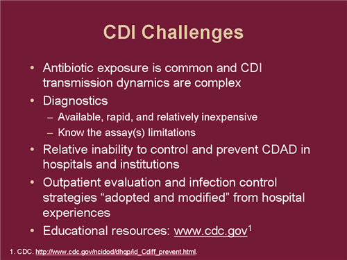 C difficile Infection in Primary Care-Tackling Virulent Pathogen-Transcript