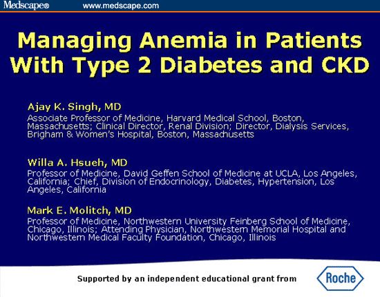 Managing Anemia in Patients With Type 2 Diabetes and CKD