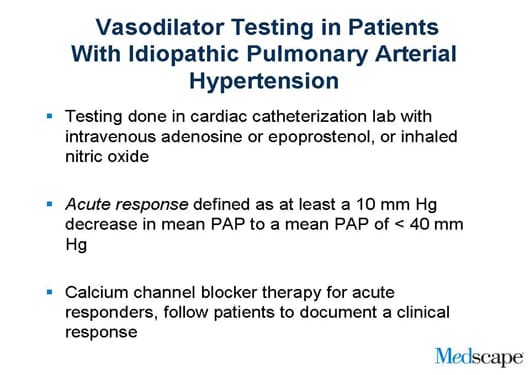 Guidelines for Pulmonary Arterial Hypertension