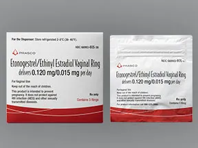 etonogestrel 0.12 mg-ethinyl estradiol 0.015 mg/24 hr vaginal ring