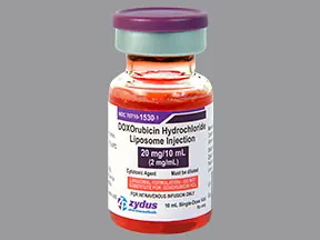 doxorubicin, pegylated liposomal 2 mg/mL intravenous suspension
