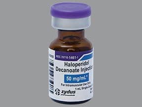 haloperidol decanoate 50 mg/mL intramuscular solution