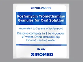 fosfomycin tromethamine 3 gram oral packet