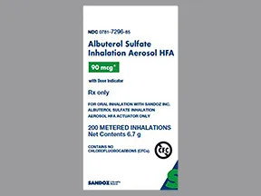 albuterol sulfate HFA 90 mcg/actuation aerosol inhaler