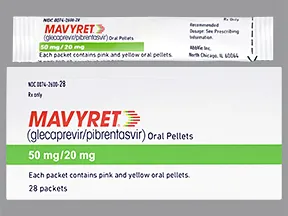 Mavyret 50 mg-20 mg oral pellets in packet