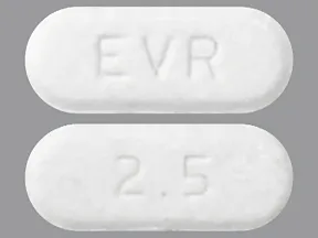 everolimus (antineoplastic) 2.5 mg tablet