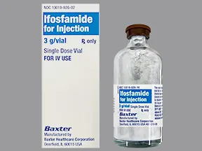 ifosfamide 3 gram intravenous solution