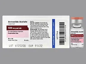 octreotide acetate 500 mcg/mL injection solution