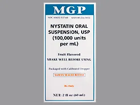 nystatin 100,000 unit/mL oral suspension