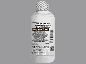 propranolol 20 mg/5 mL (4 mg/mL) oral solution