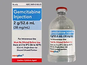 gemcitabine 2 gram/52.6 mL (38 mg/mL) intravenous solution