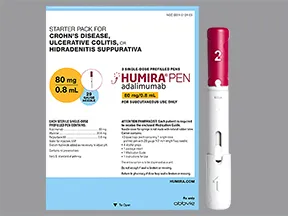 Humira(CF) Pen Crohn's-Ulc Colitis-Hid Sup Strt 80 mg/0.8 mL subcut kt