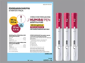 Humira(CF) Pen Ps-Uv-Adol HS 80 mg/0.8 mL(1)-40 mg/0.4 mL(2)subcut kit