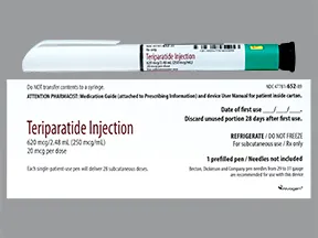 teriparatide 20 mcg/dose (620 mcg/2.48 mL) subcutaneous pen injector