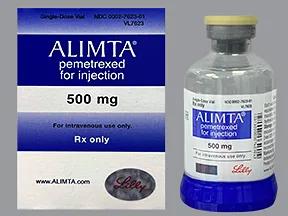 Alimta 500 mg intravenous solution