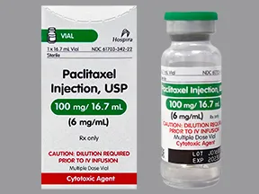 paclitaxel 6 mg/mL concentrate,intravenous