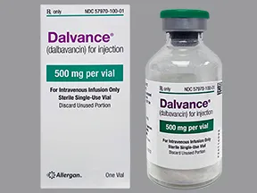Dalvance 500 mg intravenous solution