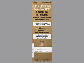 epinephrine 0.1 mg/mL injection syringe