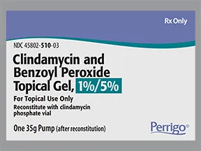 clindamycin 1 %-benzoyl peroxide 5 % topical gel with pump
