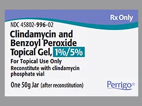 clindamycin 1 %-benzoyl peroxide 5 % topical gel