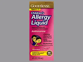 Children's Allergy (diphenhydramine) 12.5 mg/5 mL oral liquid