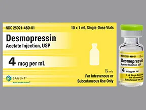 desmopressin 4 mcg/mL injection solution