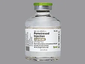 pemetrexed 25 mg/mL intravenous solution