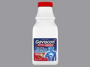Gaviscon Extra Strength 254 mg-237.5 mg/5 mL oral suspension