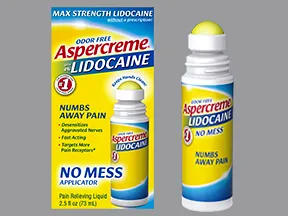 Aspercreme (lidocaine HCl) 4 % topical liquid roll-on