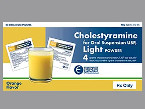 Cholestyramine Light 4 gram powder for susp in a packet
