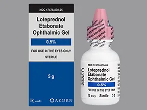 loteprednol etabonate 0.5 % eye gel drops