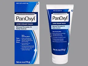 Panoxyl 4 % topical cleanser