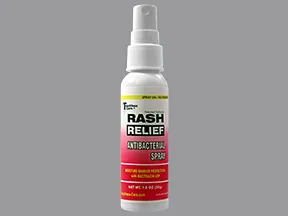 Rash Relief Antibacterial 500 unit/gram-20 %-25 % topical spray