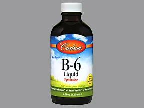 pyridoxine (vitamin B6) 100 mg/2.5 mL oral liquid