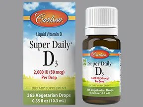 Super Daily D3 25 mcg/drop (1,000 unit/drop) oral drops