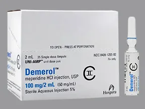 Demerol (PF) 100 mg/2 mL injection solution