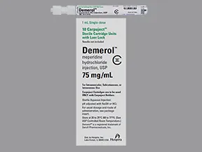 Demerol (PF) 75 mg/mL injection syringe