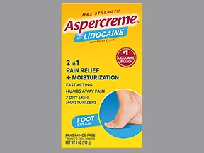 Aspercreme (lidocaine HCl) 4 % topical