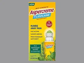 Aspercreme (lidocaine HCl) 4 % topical liquid roll-on