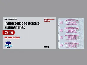 hydrocortisone acetate 25 mg rectal suppository