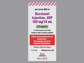 docetaxel 160 mg/16 mL (10 mg/mL) intravenous solution