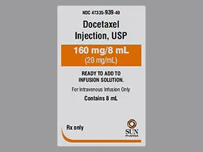 docetaxel 160 mg/8 mL (20 mg/mL) intravenous solution