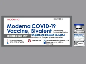 Moderna COVID-19 Bivalent(6mo up)(PF) 50 mcg/0.5 mL IM susp(EUA)(blue)
