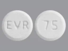 everolimus (immunosuppressive) 0.75 mg tablet