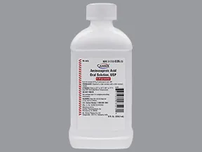 aminocaproic acid 250 mg/mL (25 %) oral solution