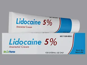 lidocaine 5 % topical cream