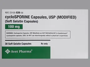 cyclosporine modified 100 mg capsule